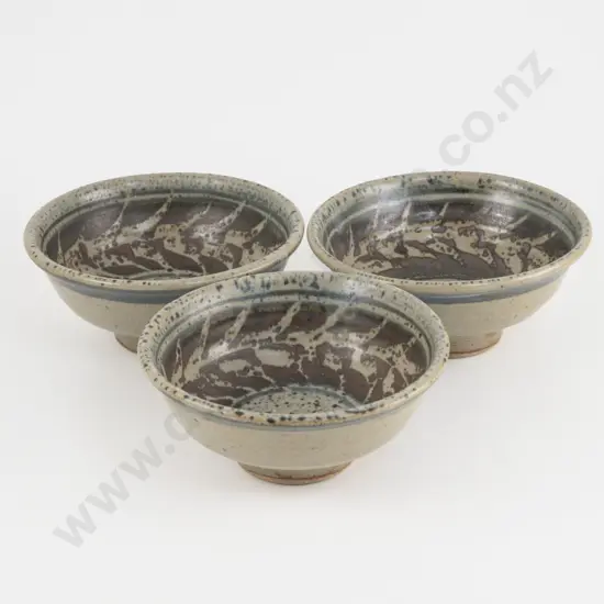 Three Mirek Smisek Footed Bowls
