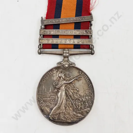 Queen's South Africa (Boer War) Medal with Cape Colony South Africa 1902 Transvaal Bars