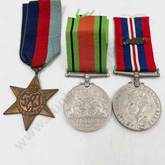 Three British WWII Service Medals