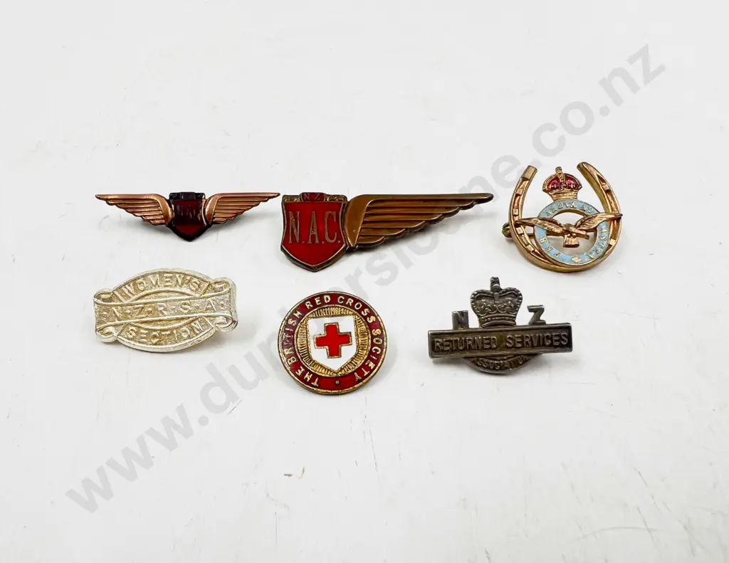Two NZ NAC Lapel Pins and Various (6) Image 1++