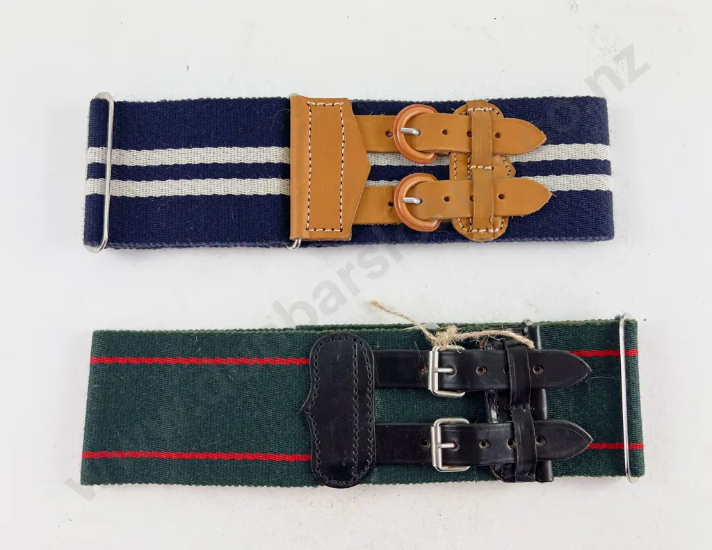 Royal NZ Infantry Regiment Stable Belt and Royal New Zealand Provost Corp Belt Image 1++