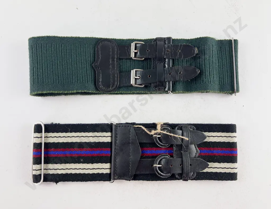 NZ Army Legal Service Stable Belt and Rifles Belt Image 1++