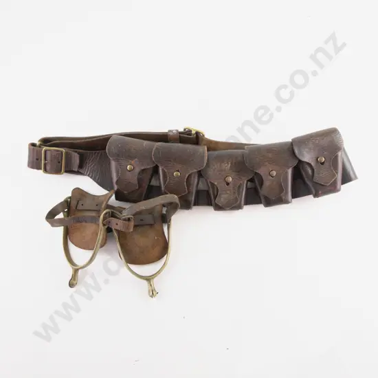 WWI 1903 Pattern Leather Ammunition Bandolier