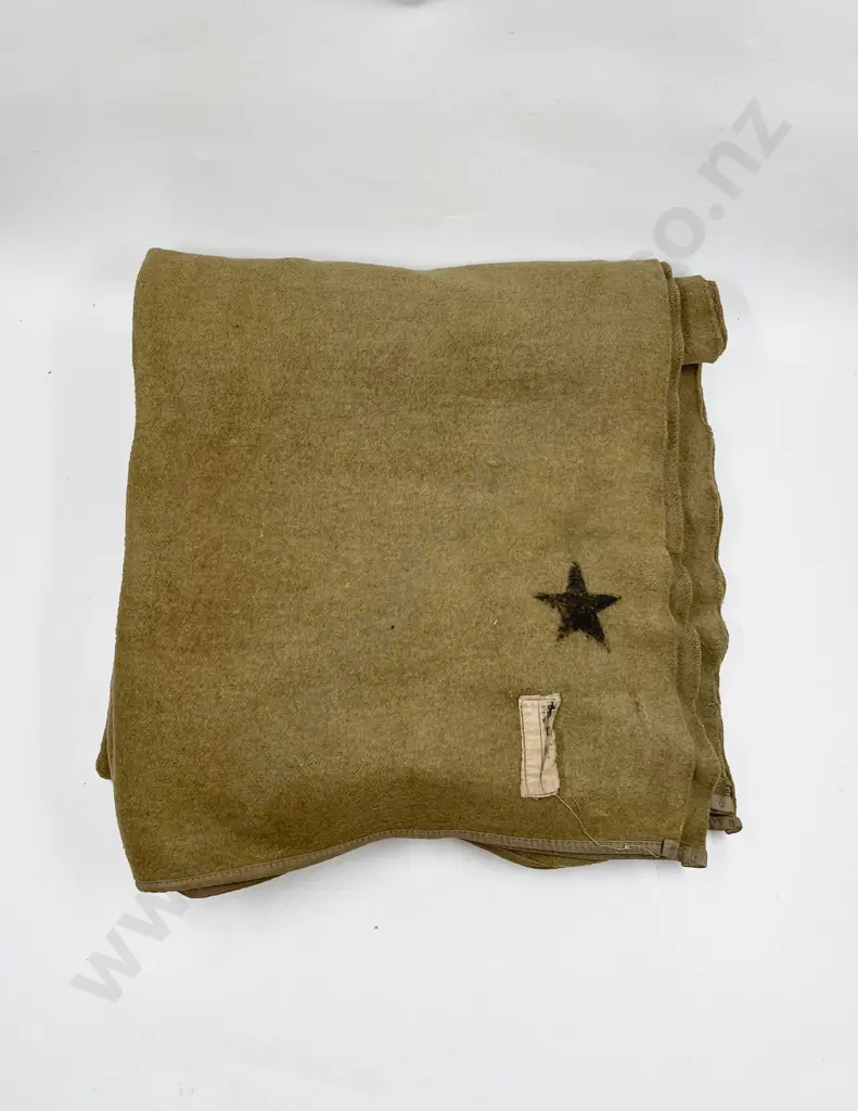 WWII Japanese Military Blanket Image 1++