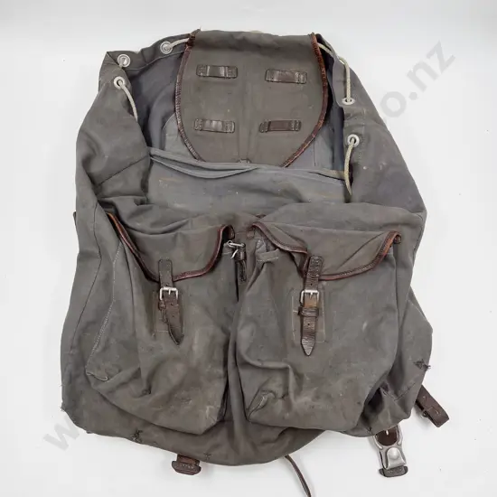 WWII German C1939 Lutwaffe Blue Canvas Rucksack