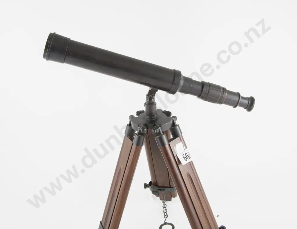 Unmarked Modern Hand Held Field Telescope on Tripod Image 1++