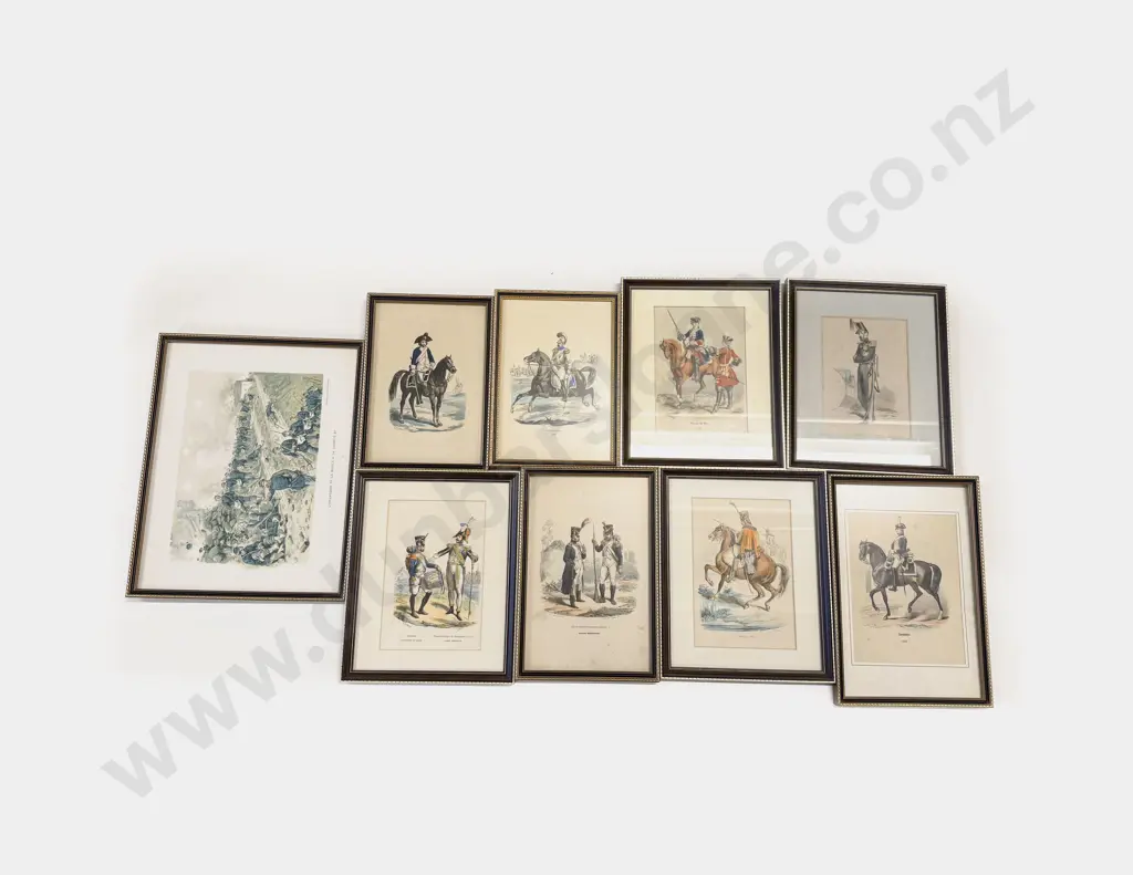 Collection Various C19th & Later Military Costume Engravings & Prints (11) Image 1++