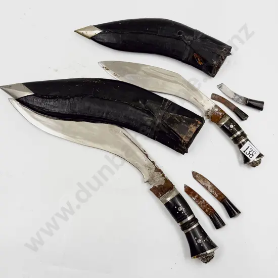 Two Kukri Knife and Scabbards