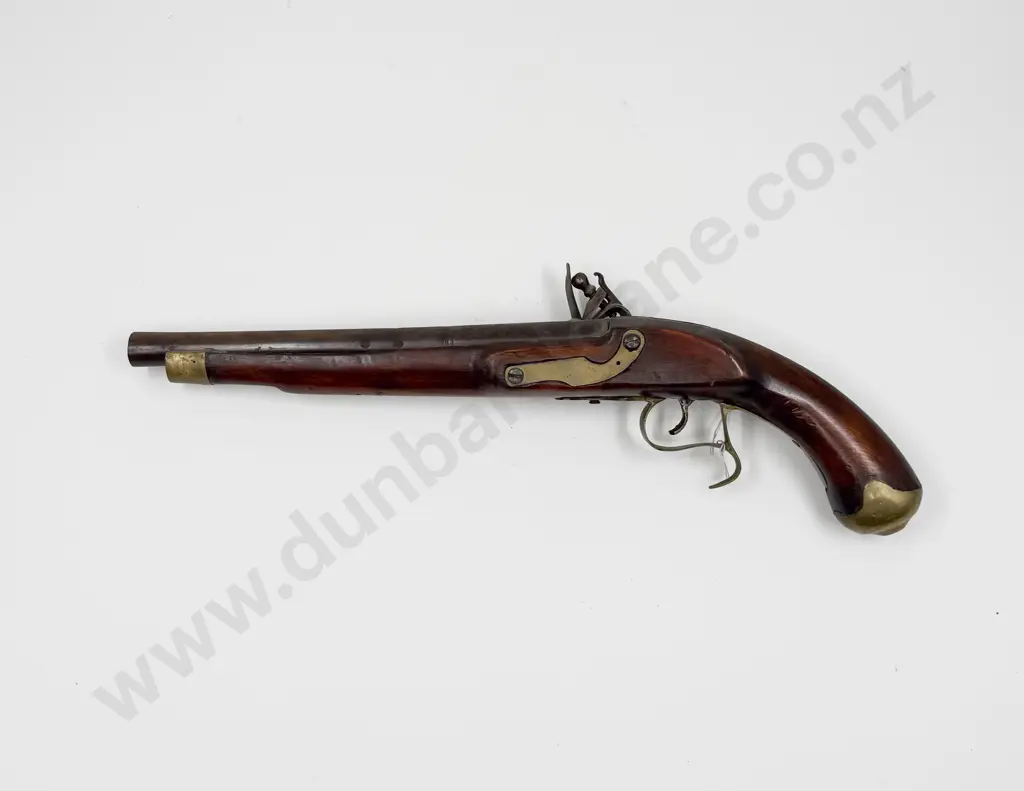 Early C19th Style Flintlock Pistol Wall Hanger Image 1++