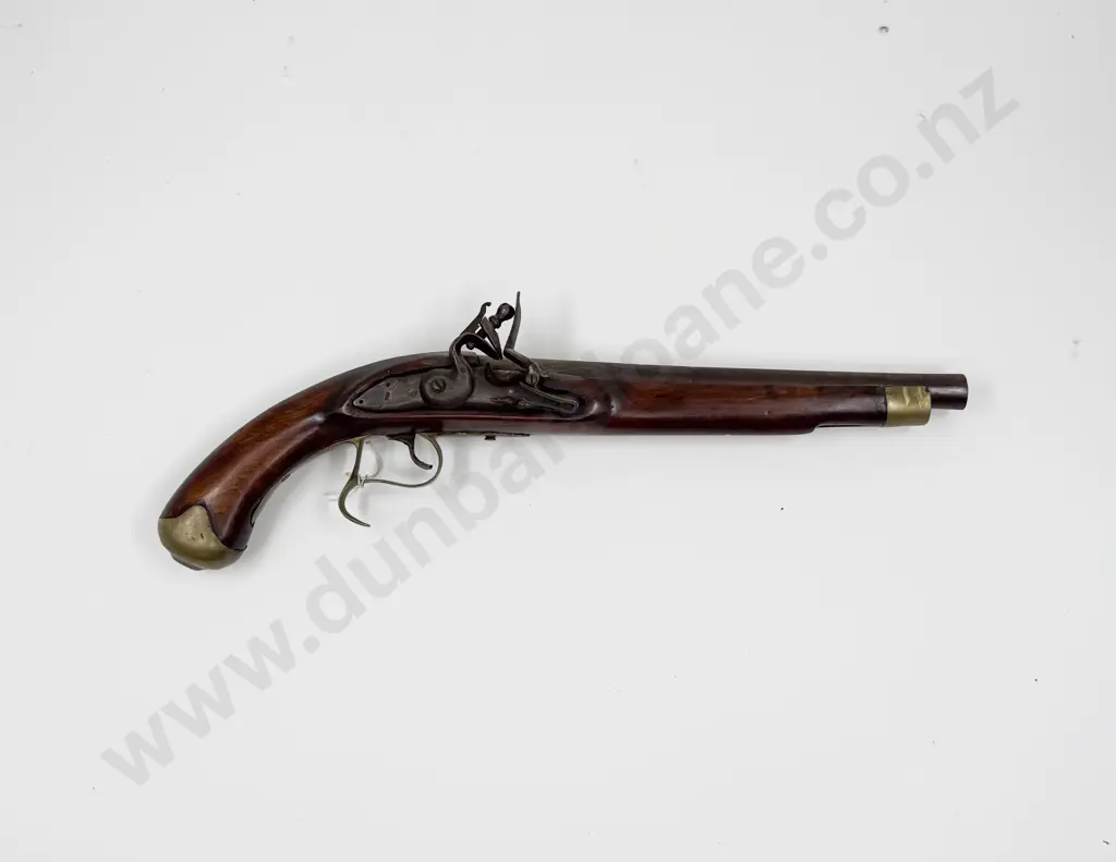 Early C19th Style Flintlock Pistol Wall Hanger Image 1++