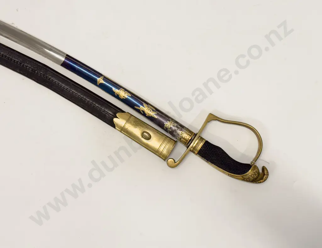French Napoleonic Cavalry Officers Saber gilt hilt with recurved quillon Image 1++