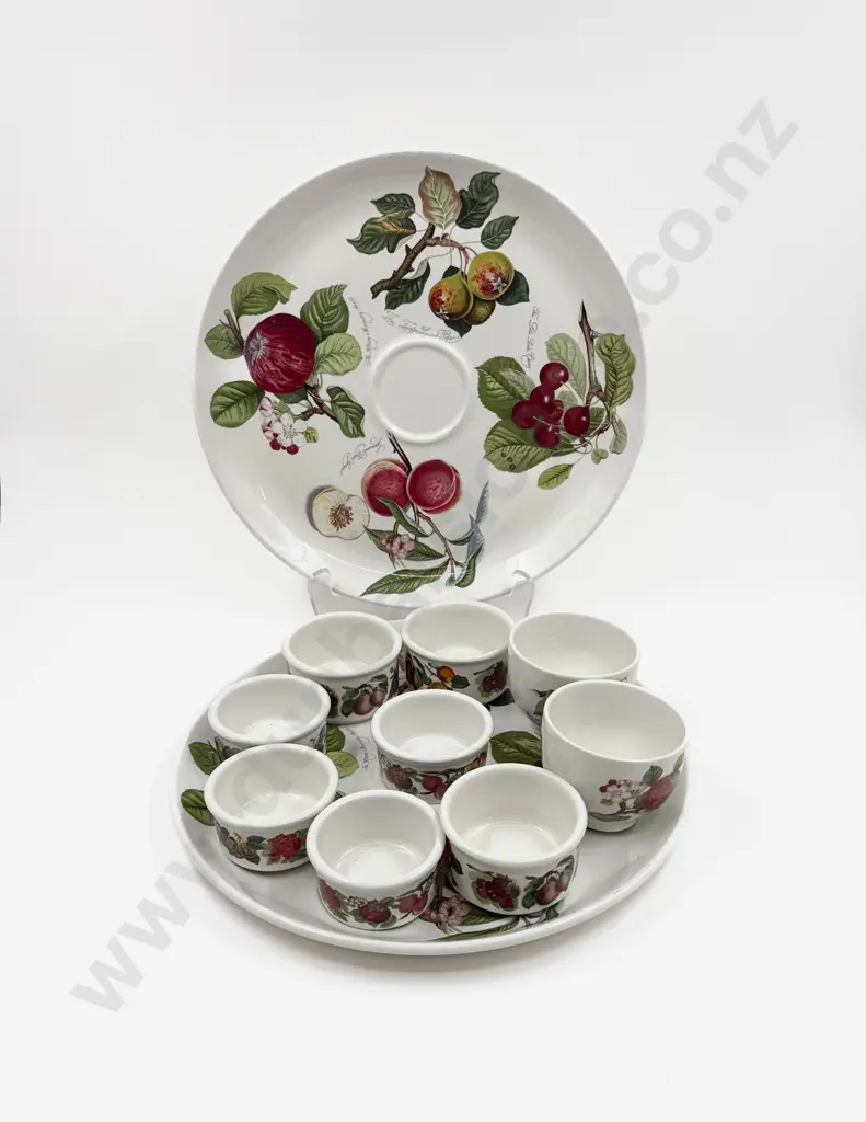 Pair of Portmeirion Circular Entrée Dishes with Assorted Ramekins Etc Image 1++