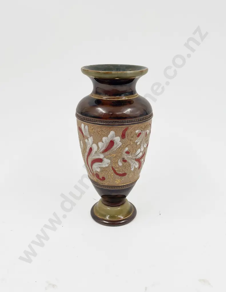 Doulton Lambeth Stoneware Vase together with Box of Assorted China and Stoneware Image 1++