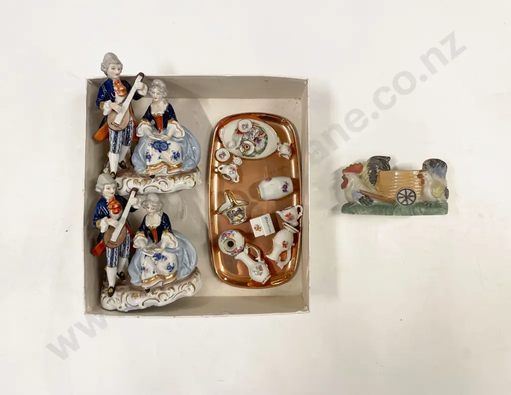 Qty of Assorted Miniature China With Pair of Group Figures etc Image 1++