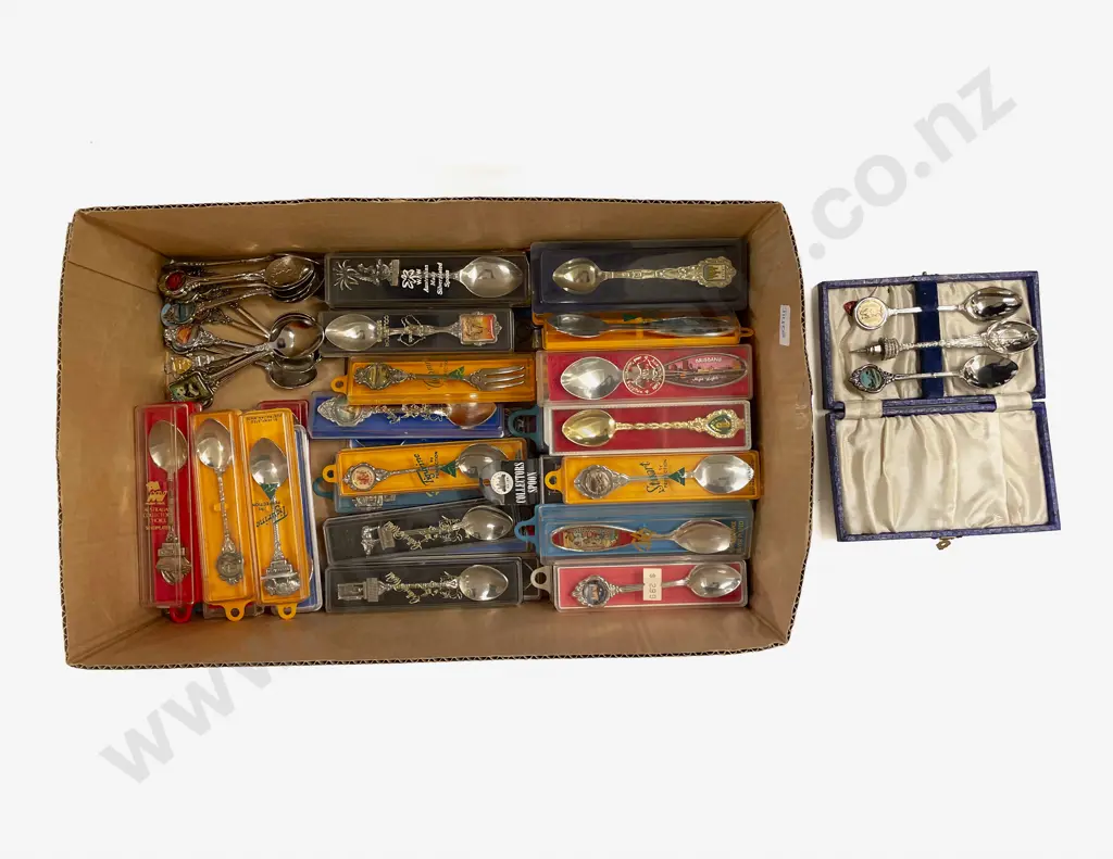 Qty of Assorted Souvenir Spoons Image 1++