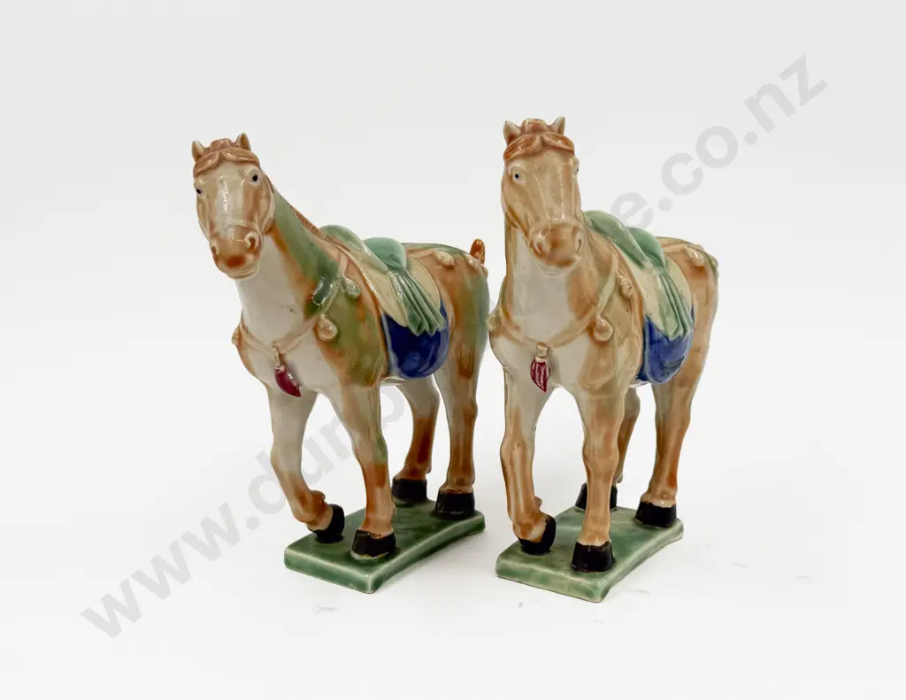 Pair of Tang Style Horses Image 1++