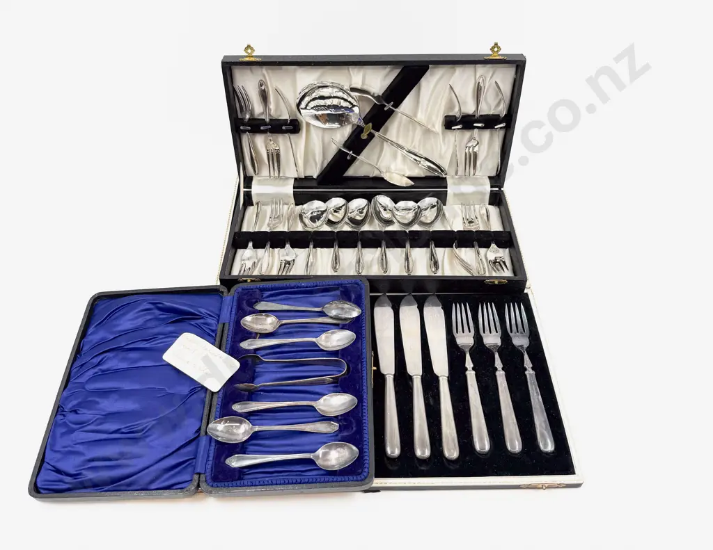 Three Assorted Boxed Cutlery Sets Image 1++