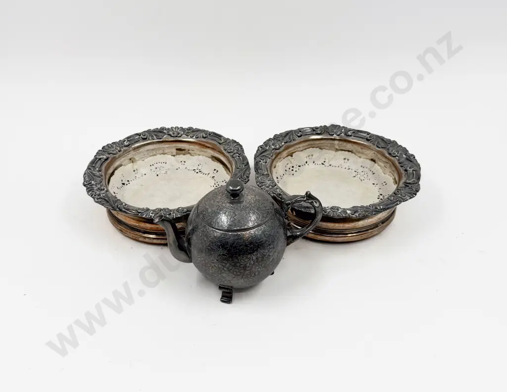 Pair of S/P Wine Coasters and Other Image 1++