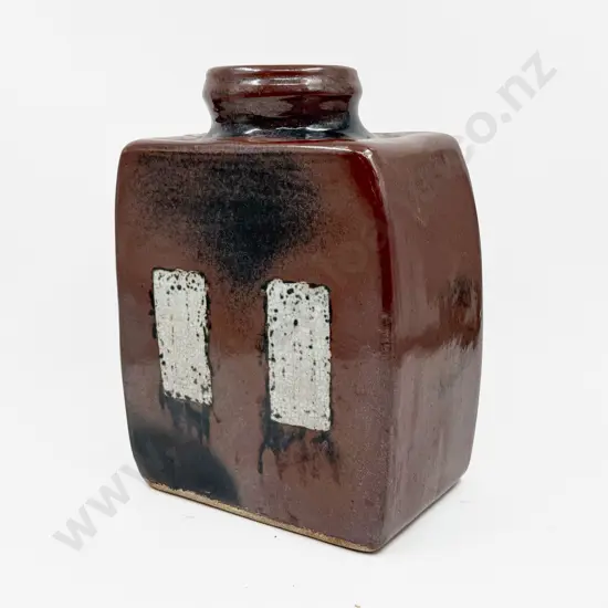 Pottery Slab Vase H33cm