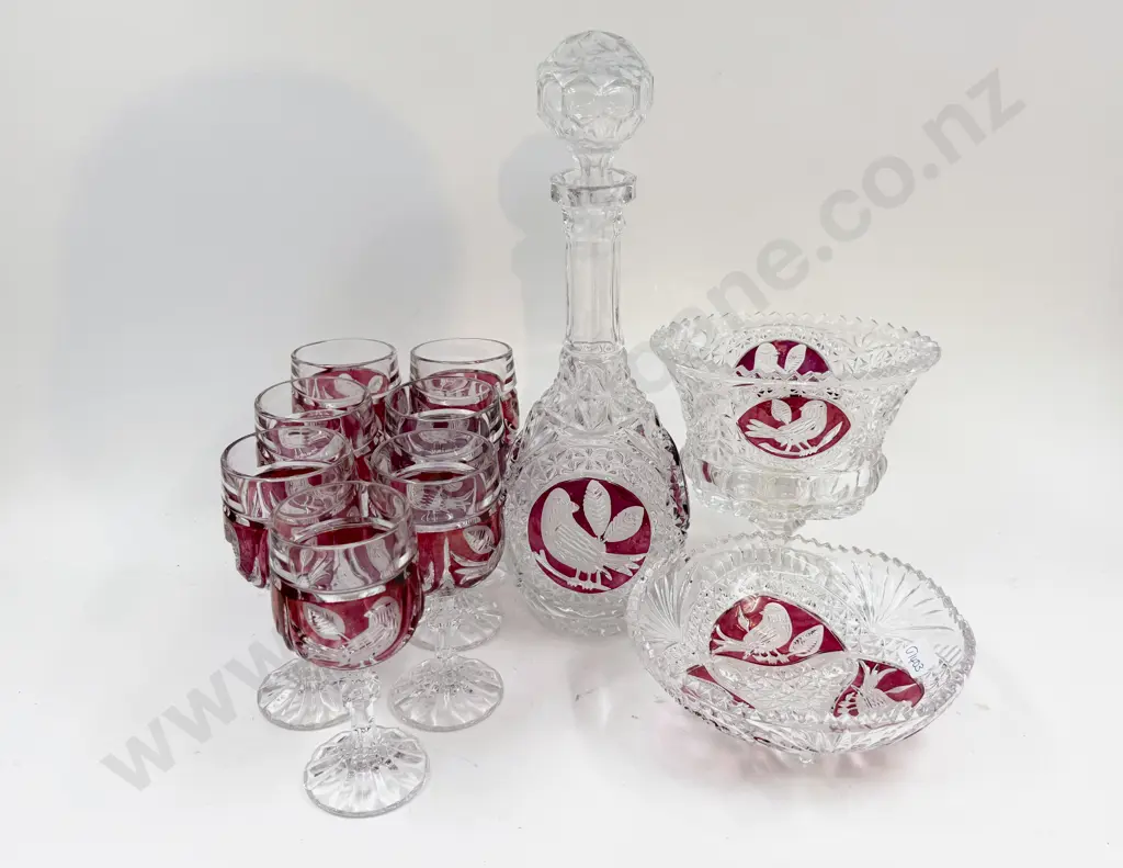 Ten Pieces of Assorted Pressed Glassware Image 1++