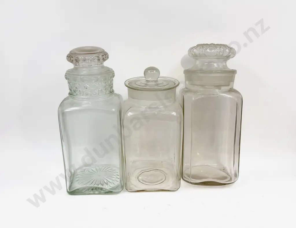 Three Antique Lolly Jars Image 1++