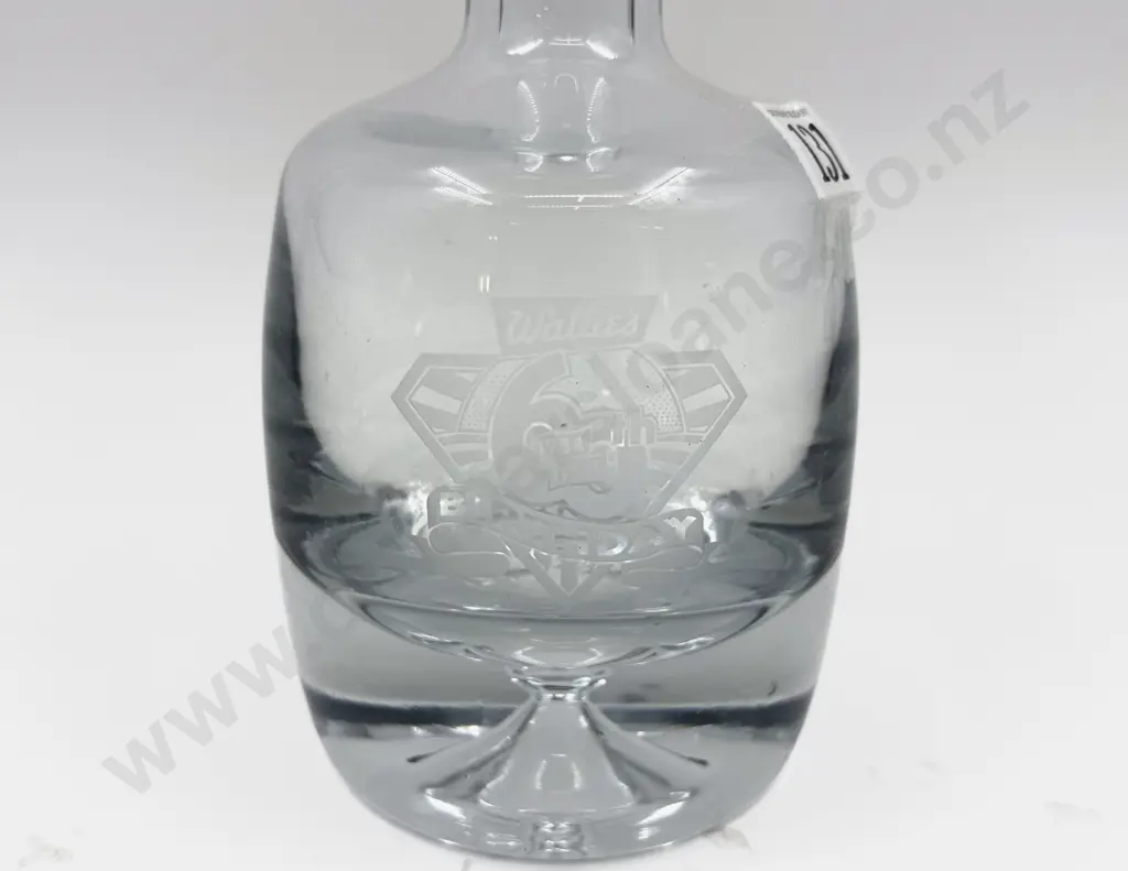 Watties 60th Birthday Glass Decanter and Other Glass Decanter Image 1++