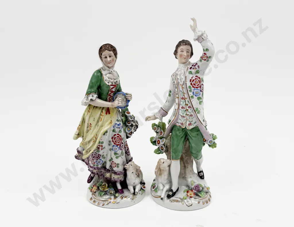 Two C19th German Porcelain Figures Image 1++