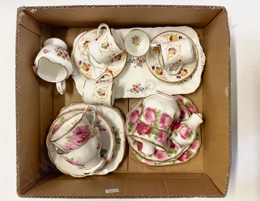 Box Quantity of Assorted Tea China including Royal Albert Image 1++