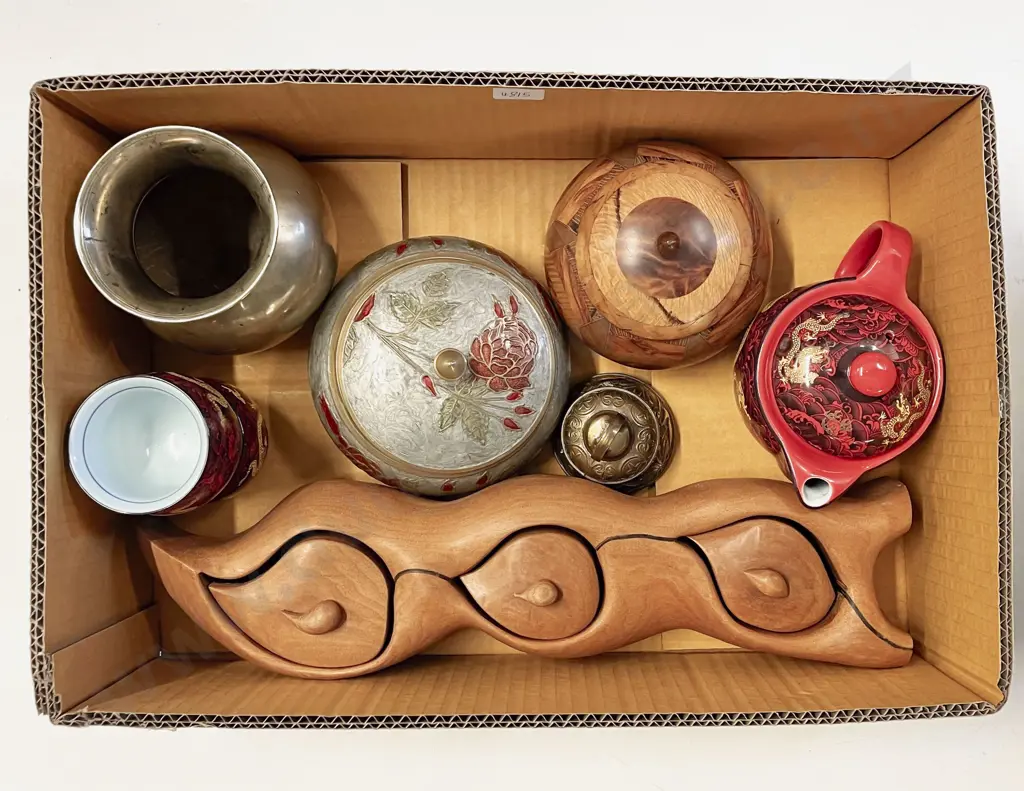 Box Quantity of Assorted including Wooden Three Tier Spice Rack Image 1++