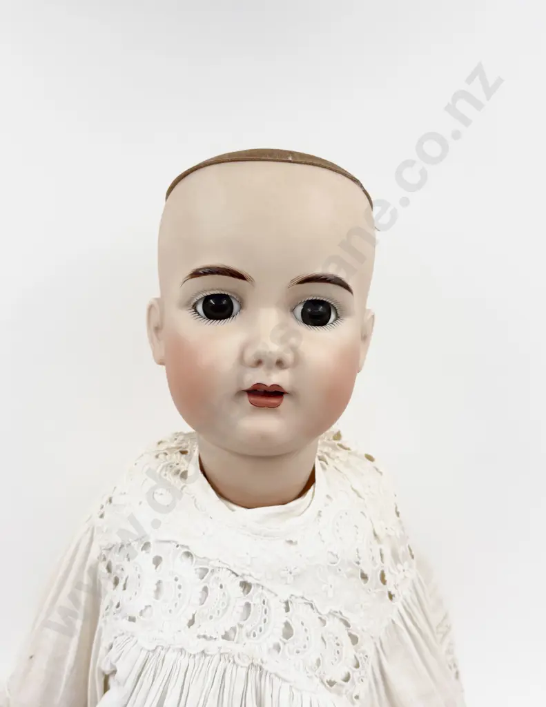 New Bisque Doll with composition body and wearing vintage costume 80cm Image 1++