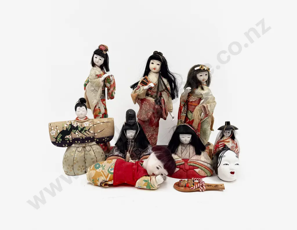 Vintage Various Asian Composition and Cloth Dolls (8) Image 1++