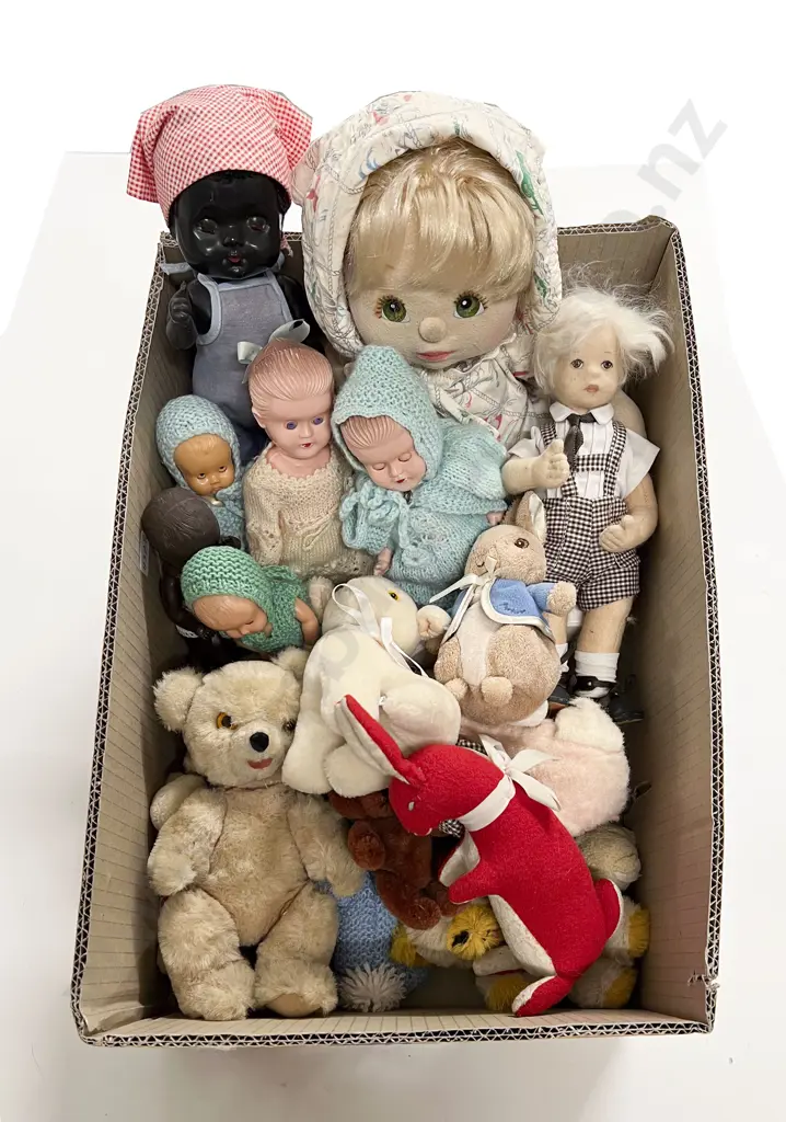Collection Small Hard Plastic Dolls and Soft Toys Image 1++