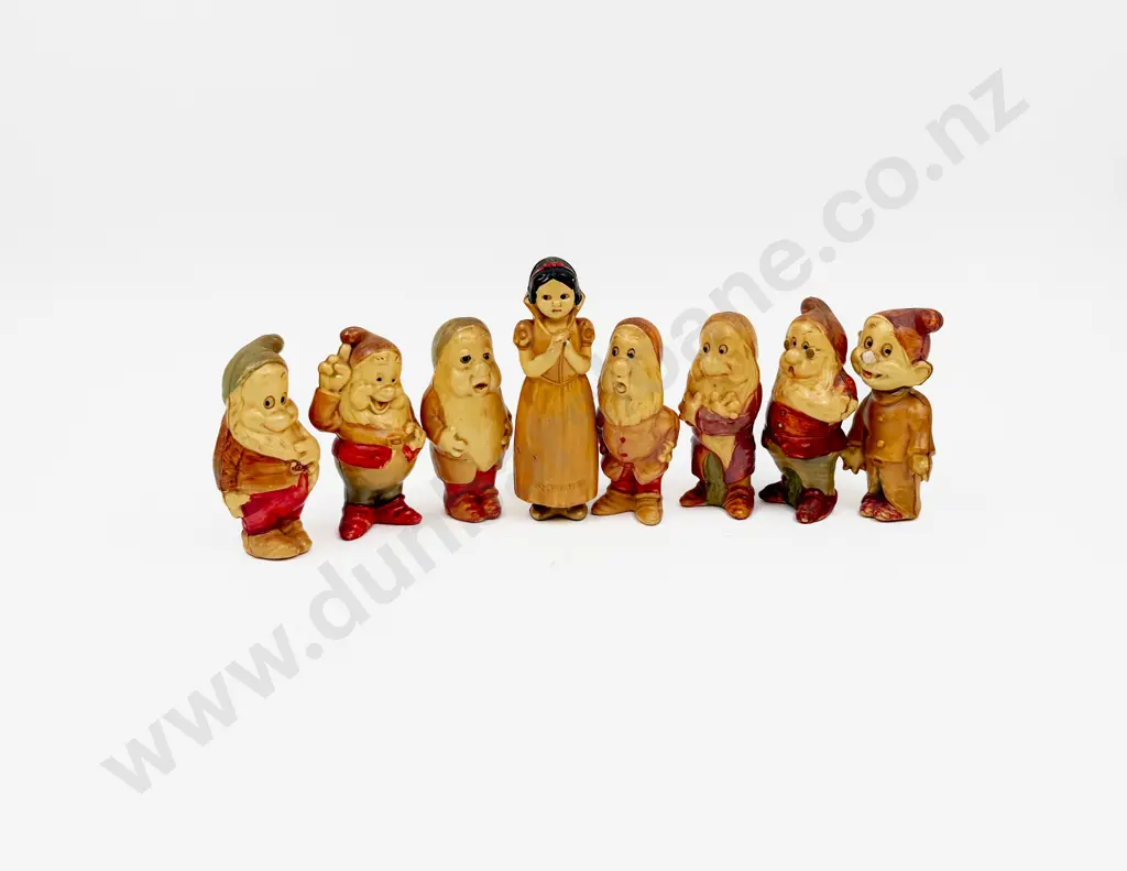 Vintage Celluloid on Plastic Made in Japan Snow White and the Seven Dwarfs Image 1++