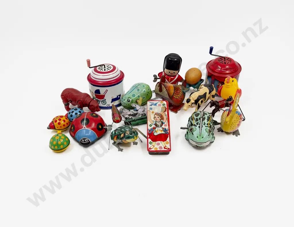 Collection Assorted Clock Work and Hand Held Tinplate Toys Image 1++