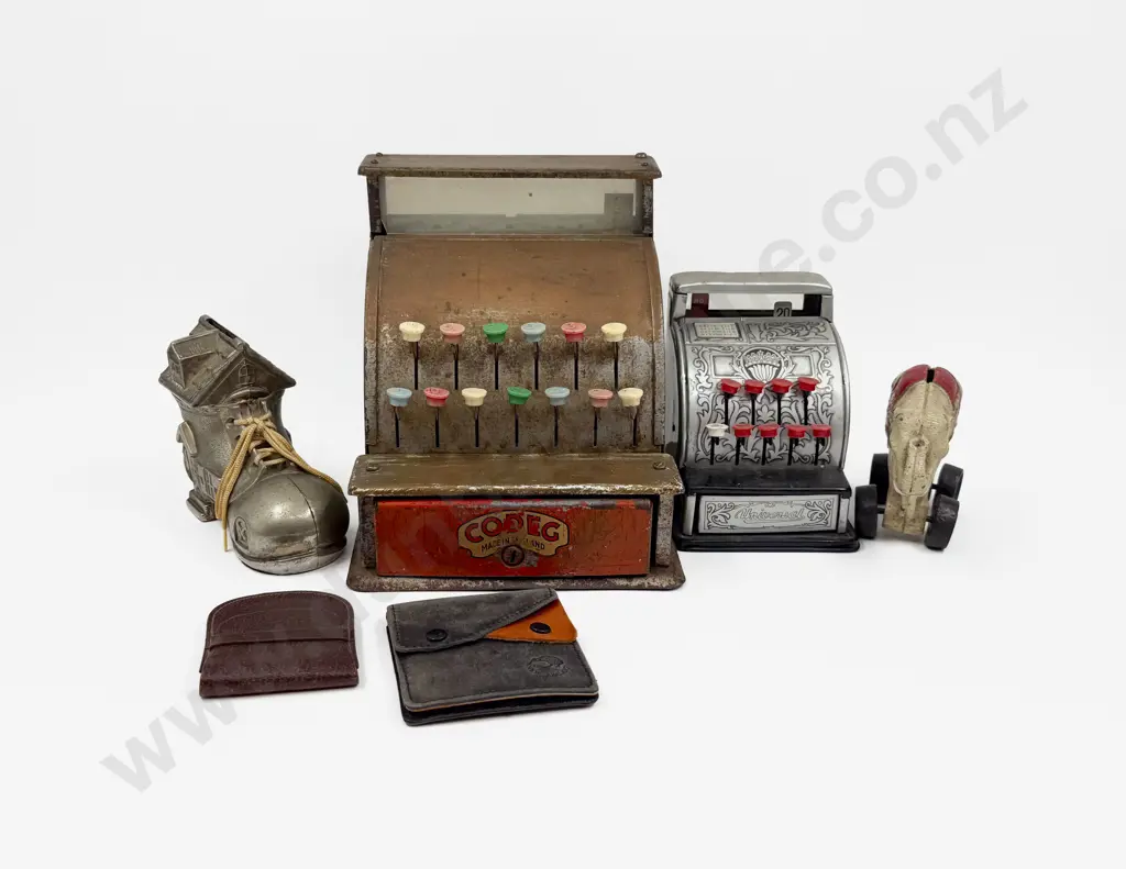 Two Toy Cash Registers and Two Money Boxes Image 1++
