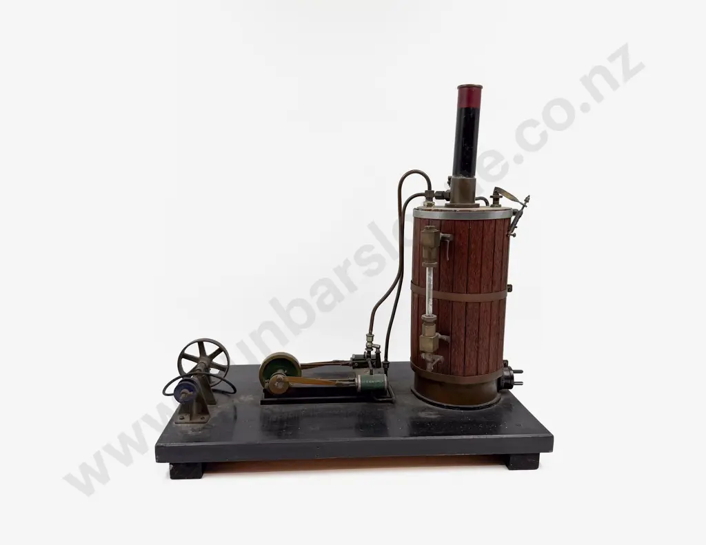 Scratch Built Vertical Steam Engine with Electrical Fitting and Two Tools Image 1++
