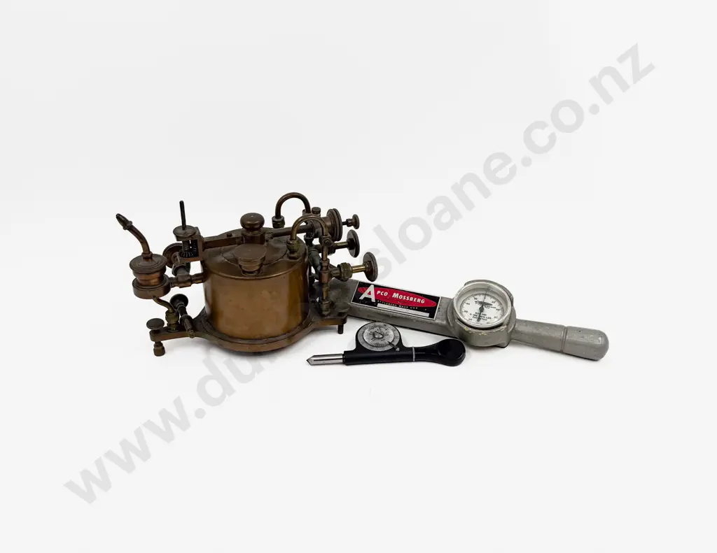 Antique Brass Tool with Torque Wrench and Other Image 1++