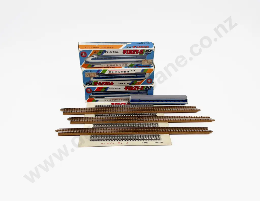 Boxed Japanese N Gauge 4pce Bullet Train with Track Image 1++