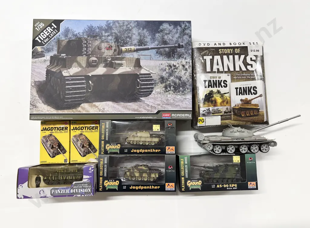 Scale Model Tank Kit Various Model Tanks and Tanks DVD and Book Set Image 1++