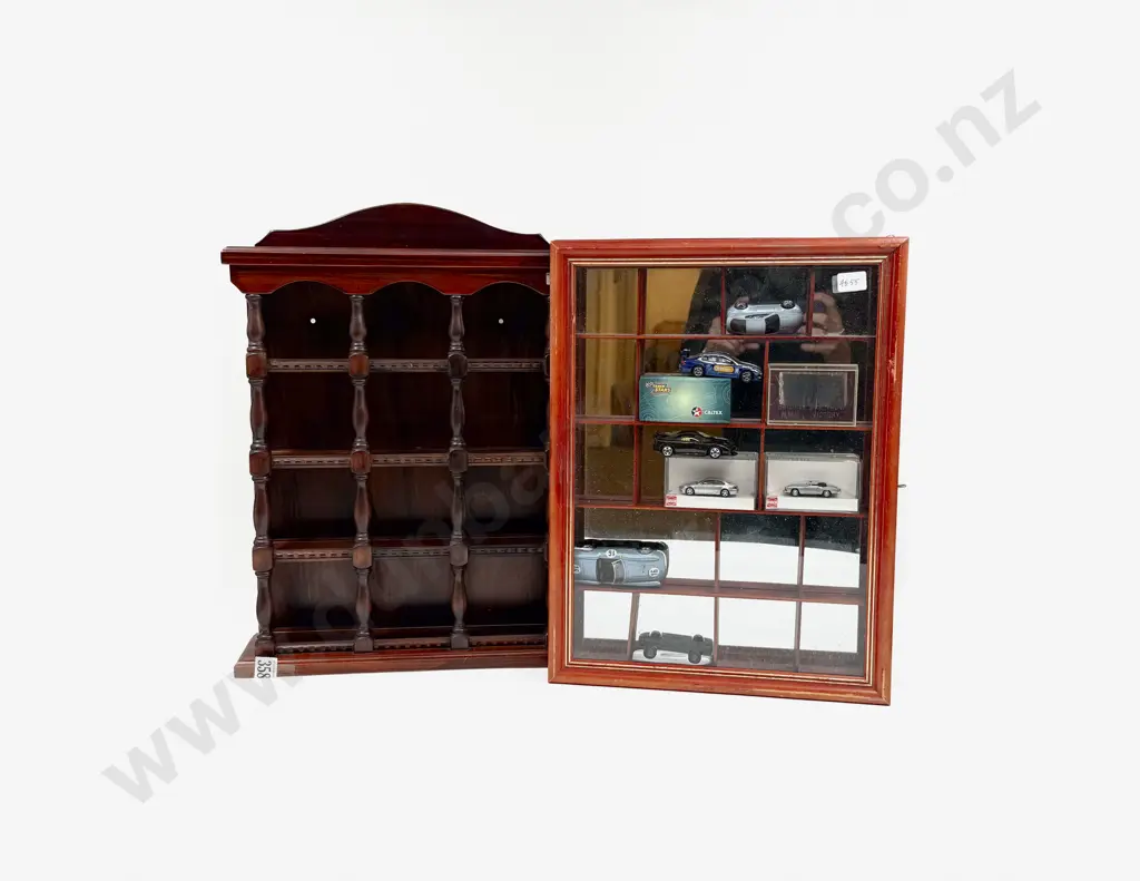 Two Wooden Wall Mountain Display Shelves Image 1++