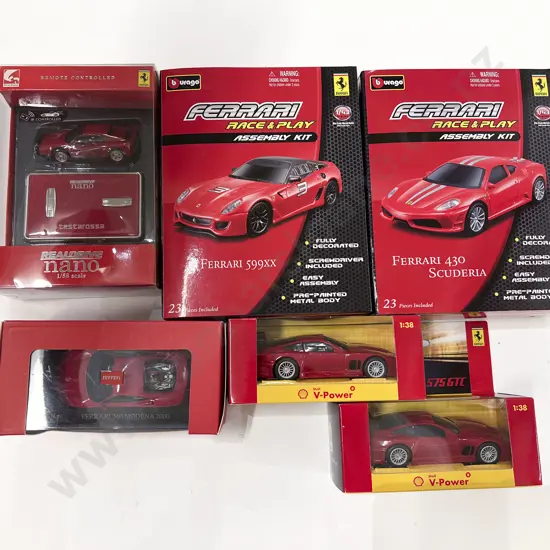 Boxed Various Manufacture Ferrari Models (6)