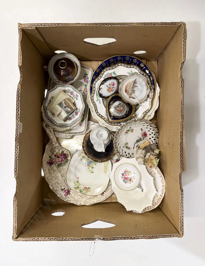 Box of Assorted China Image 1++
