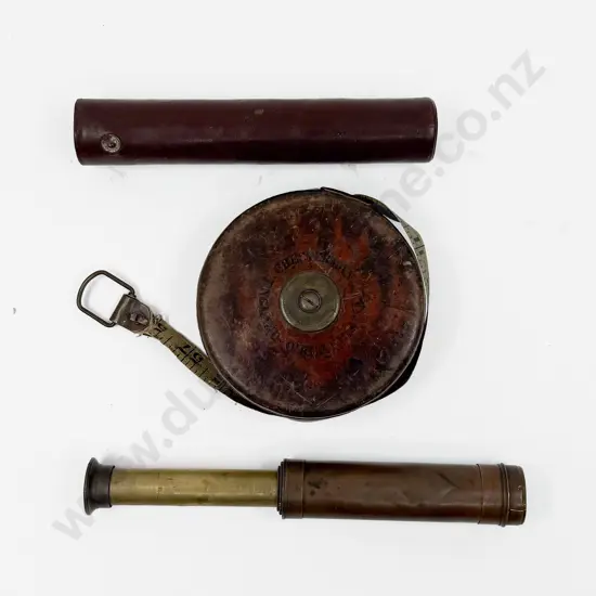 Vintage Telescope and Measuring Tape