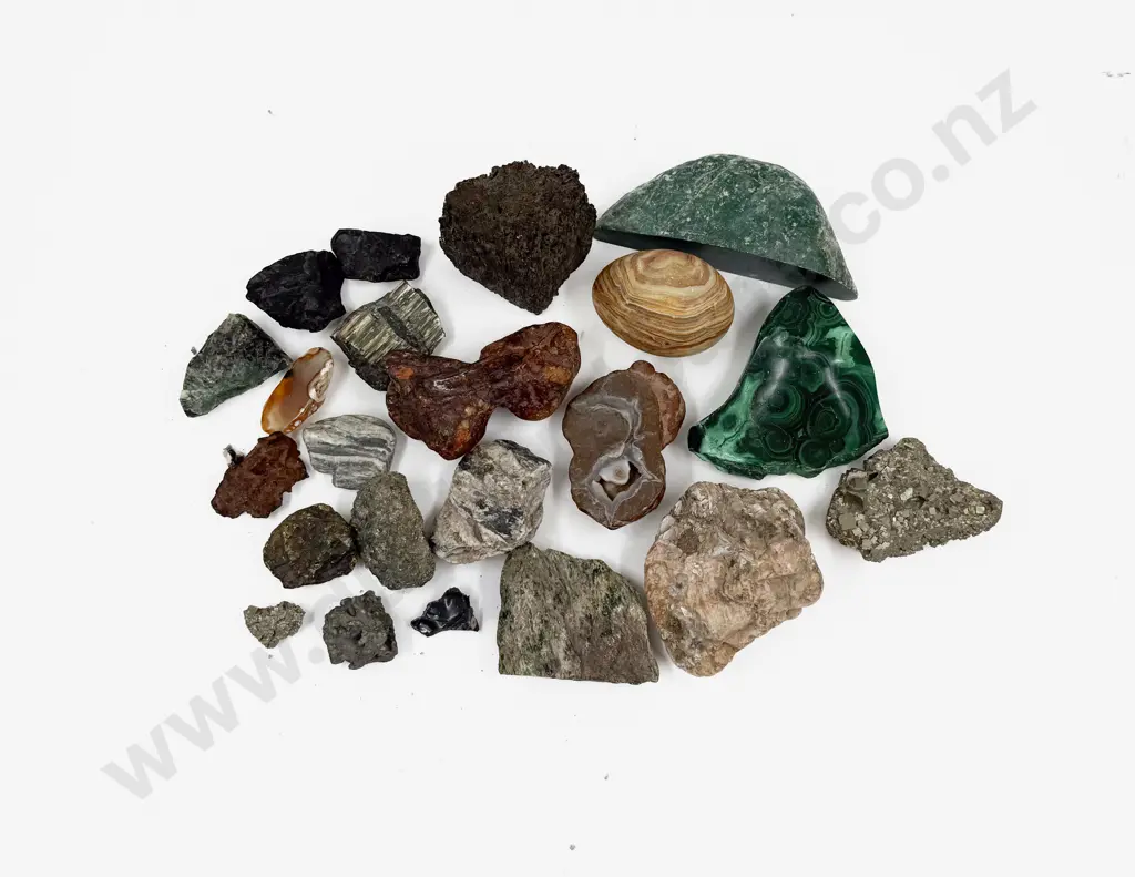 Qty of Assorted Greenstone and Other Mineral Samples Image 1++