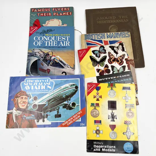 Various Cereal collecting Card Albums