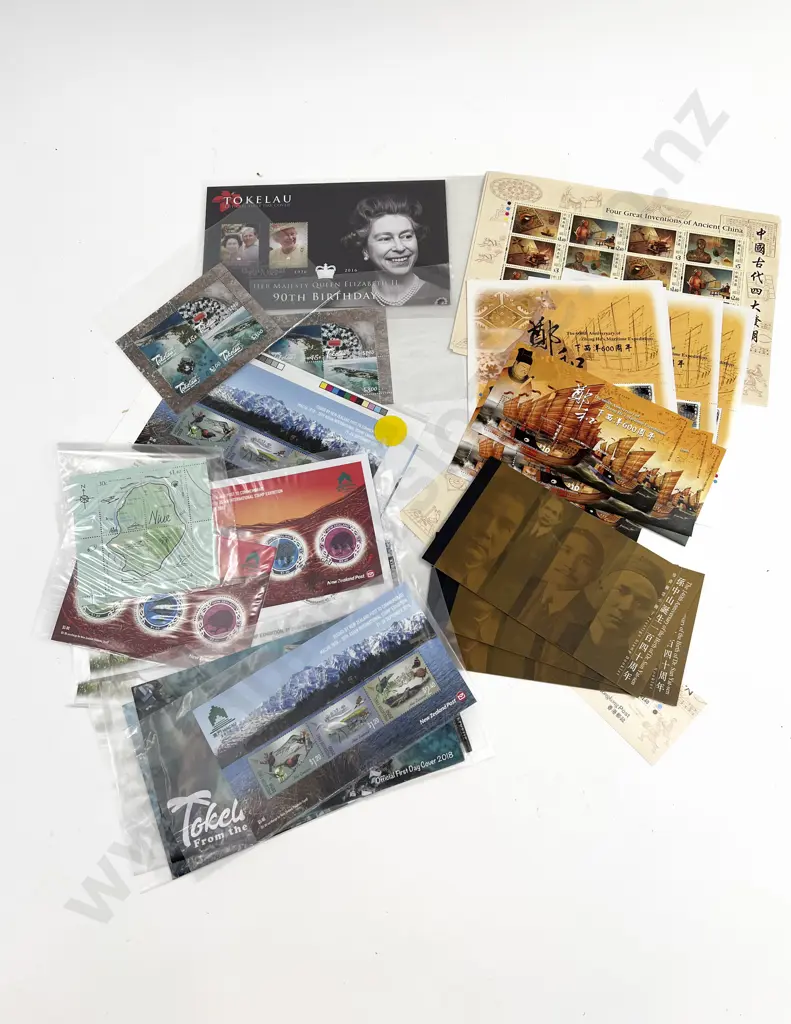 Small Selection FDC's and Stamp Blocks NZ Tokelau and China Image 1++