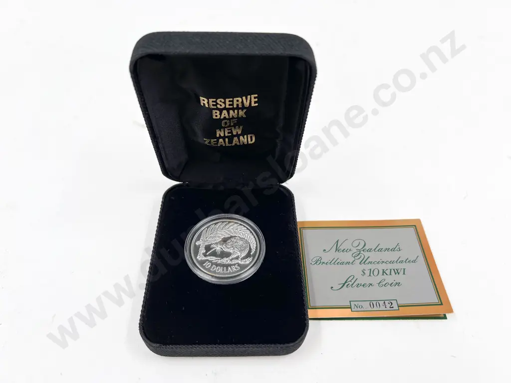 NZ 1998 Kiwi Silver $10 Proof Coin No0042 Image 1++