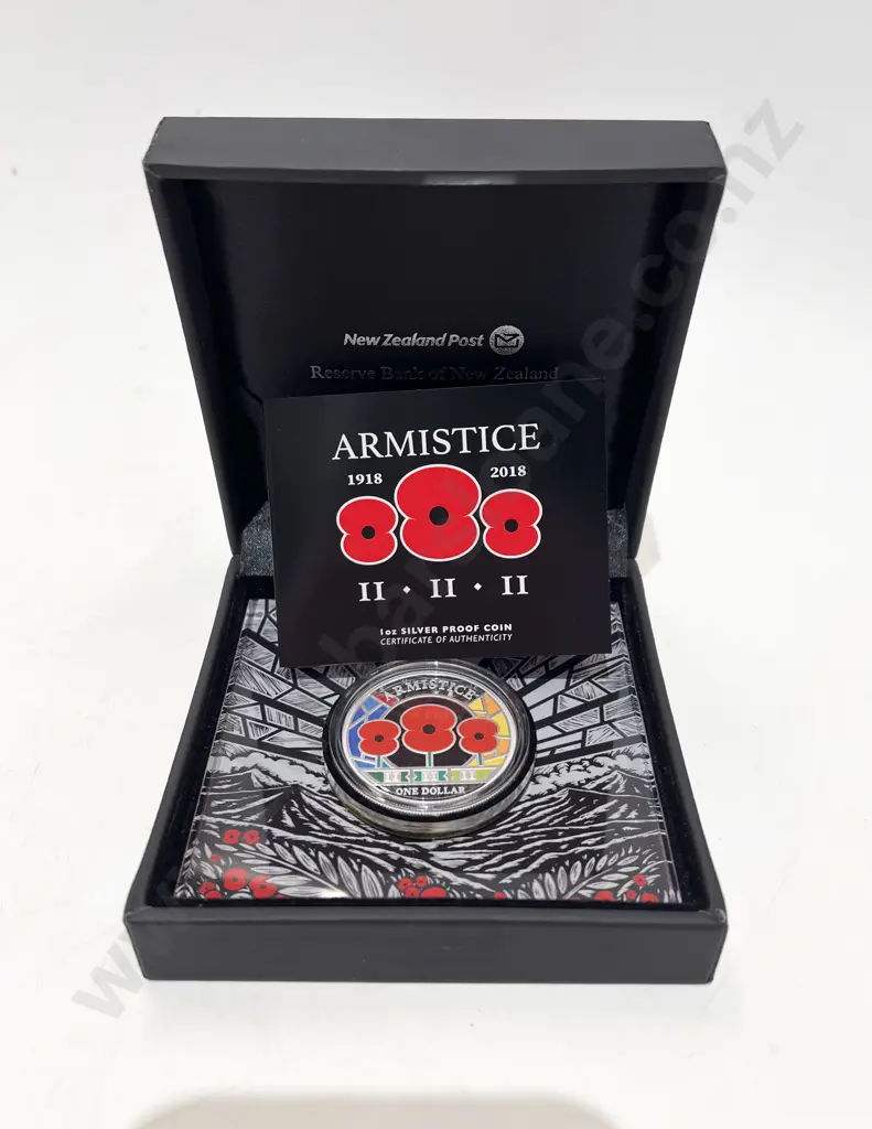 NZ Unopened Silver Proof 3-Poppy Coin Ltd Ed #0147 Image 1++