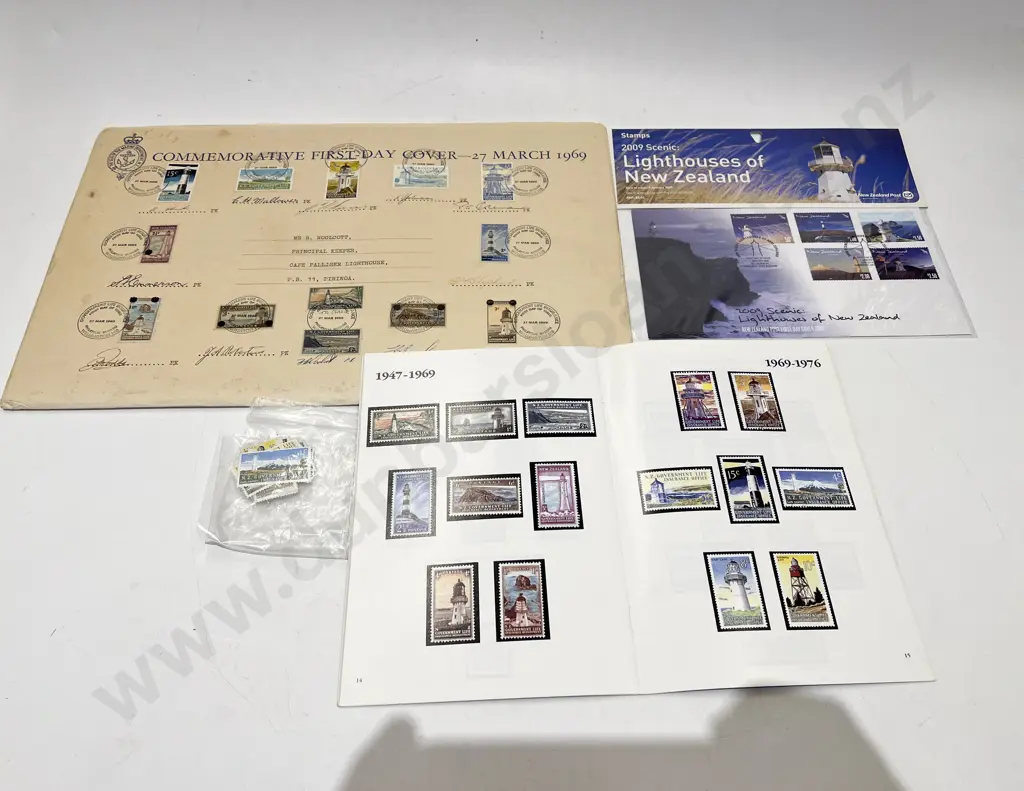 NZ 1969 FDC Govt. Life Insurance Light House Signed By Light House Keepers Image 1++