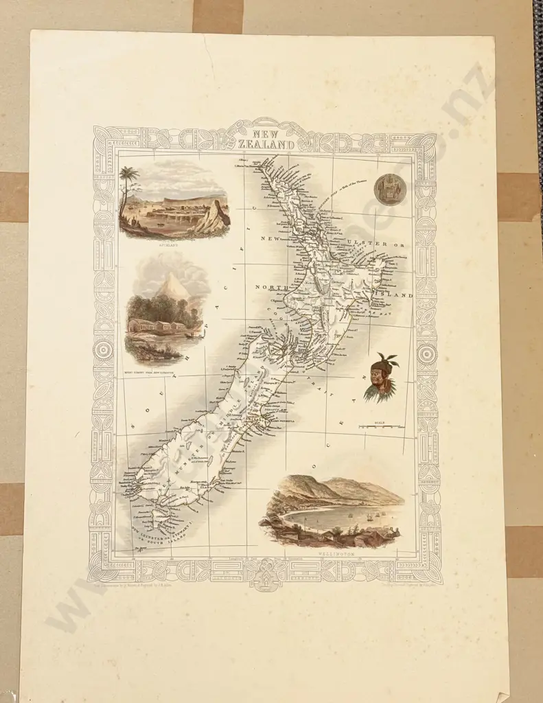 J.Rapkin - Map of New Zealand Image 1++